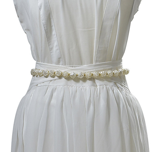 

Beads Birthday / Party / Evening Sash With Imitation Pearl / Belt Women's Sashes
