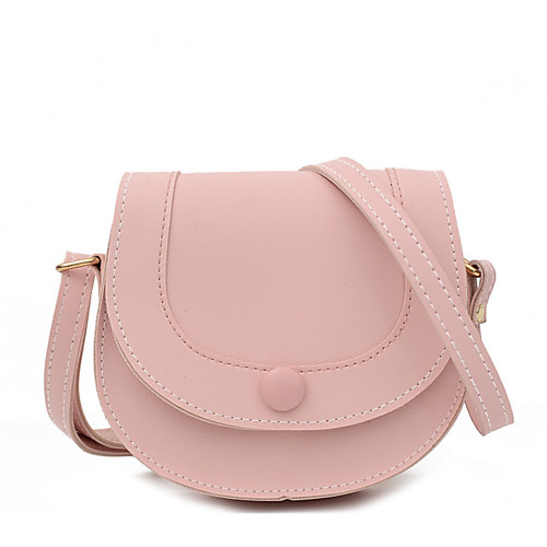 

Women's Polyester / PU Crossbody Bag Solid Color Yellow / Blushing Pink / Green