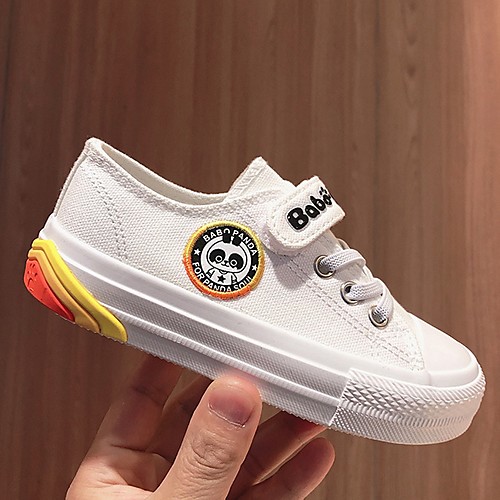 

Boys' Comfort Canvas Sneakers / Flats Big Kids(7years ) White / Black Spring