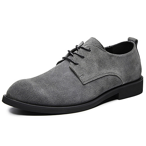 

Men's Summer Casual Daily Oxfords PU Non-slipping Black / Brown / Gray