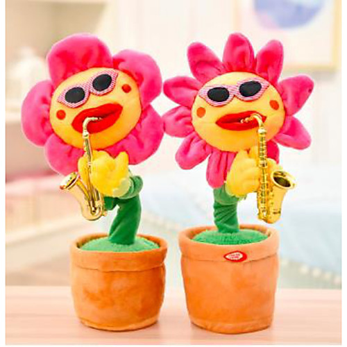 

Gags & Practical Joke Creative Sunflower Creative Singing Funny Plush for Kid's Adults All