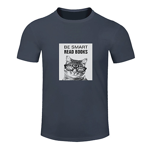 

Men's Women's Running T-Shirt Workout Shirt Round Neck Running Walking Jogging Breathable Moisture Wicking Soft Sportswear Cat Plus Size Tee / T-shirt Top Short Sleeve Activewear Micro-elastic