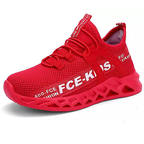 

Boys' Comfort Knit / Elastic Fabric Trainers / Athletic Shoes Big Kids(7years ) Running Shoes Black / Red / Gold Summer