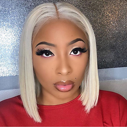 

Synthetic Lace Front Wig Straight Lily Middle Part Lace Front Wig Medium Length Grey Synthetic Hair 22-26 inch Women's Heat Resistant Women Hot Sale Dark Gray / Glueless