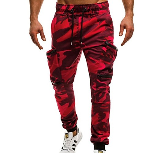 

Men's Basic Slim Chinos Pants - Camouflage Fall Black Red Army Green US32 / UK32 / EU40 / US34 / UK34 / EU42 / US36 / UK36 / EU44