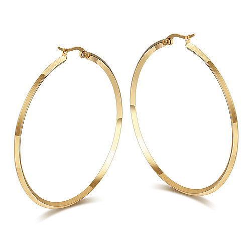 

Women's Earrings Statement Luxury Trendy Fashion Cool 18K Gold Plated Earrings Jewelry Gold / Silver For Formal Prom Date Street Festival