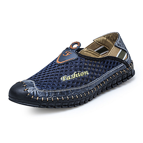 

Men's Spring & Summer Casual Daily Loafers & Slip-Ons Mesh Light Brown / Green / Blue