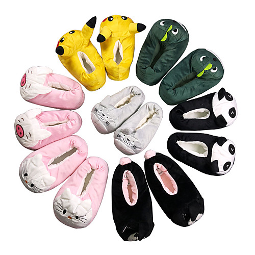 

Kid's Adults' Kigurumi Pajamas Slippers Panda Onesie Pajamas Flannel Fabric Black / White / Yellow / Pink Cosplay For Men and Women Boys and Girls Animal Sleepwear Cartoon Festival / Holiday Costumes