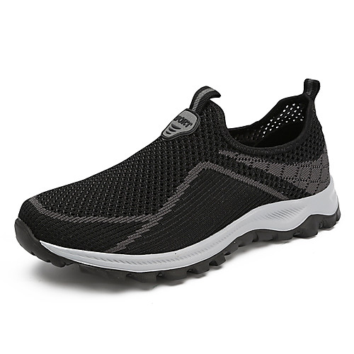 

Men's Spring & Summer / Fall & Winter Classic / British Daily Outdoor Trainers / Athletic Shoes Walking Shoes Mesh Breathable Wear Proof Black / Gray