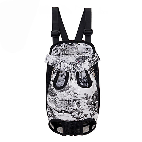 

Cat Dog Carrier Bag & Travel Backpack Front Backpack Portable Breathable Stripes Nylon Cotton Camouflage Color Stripe Leopard