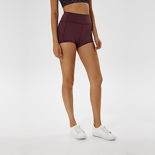 

Women's High Waist Yoga Shorts Fashion Black Purple Pink Dark Gray Green Nylon Running Fitness Gym Workout Shorts Bottoms Sport Activewear Breathable Comfort Tummy Control Butt Lift High Elasticity