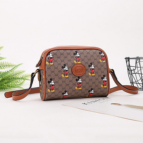 

Women's Pattern / Print / Zipper PU Crossbody Bag Animal Coffee