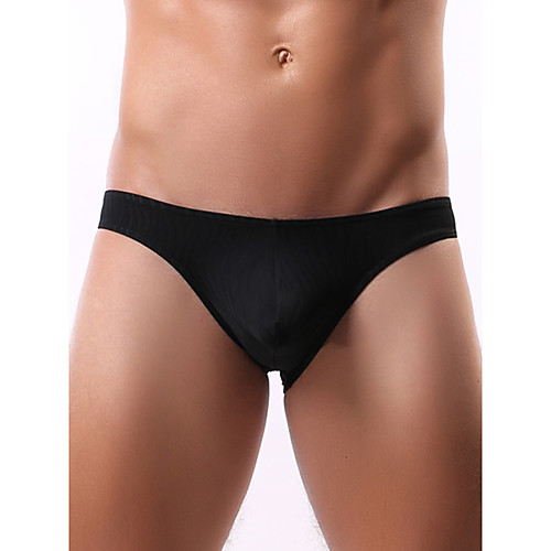 

Men's Basic Briefs Underwear - Normal Low Waist White Black Gray S M L