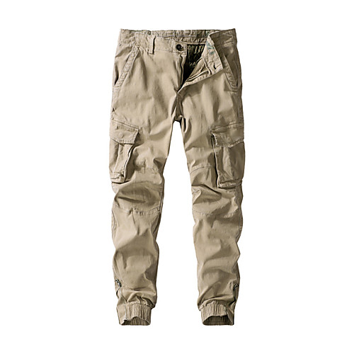 

Men's Hiking Pants Hiking Cargo Pants Summer Outdoor Breathable Quick Dry Soft Sweat-wicking Cotton Pants / Trousers Bottoms Running Camping / Hiking Hunting Black Army Green Khaki 29 30 31 32 33