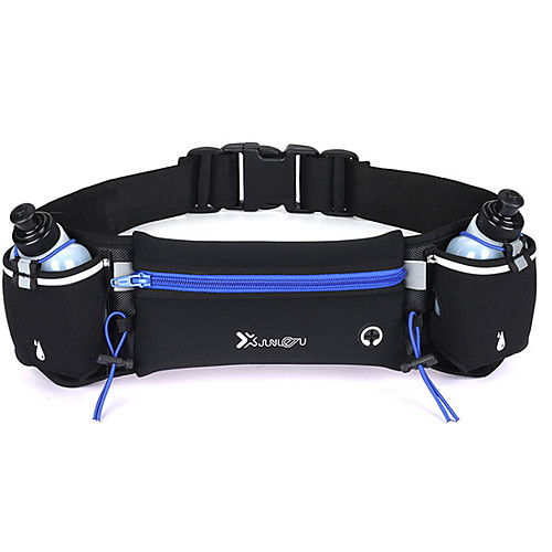 

Unisex Zipper Nylon Fanny Pack Color Block Orange / Green / Blue