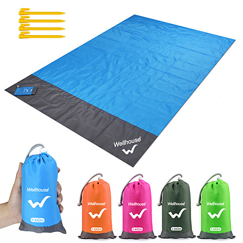 

Camping Mat Picnic Blanket Beach Blanket Outdoor Camping Waterproof Portable Ultra Light (UL) Wear Resistance Ground Mat TPU Polyester 140200 cm for 5 - 7 person Camping Hiking Traveling Summer