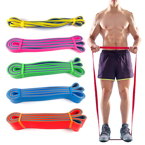 

Resistance Bands 1 pcs Sports Latex Home Workout Gym Pilates Eco-friendly Non Toxic Stretchy Durable Strength Training Muscular Bodyweight Training Physical Therapy For Men Women