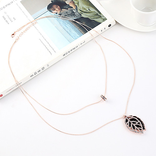 

Women's Necklace Leaf Simple Chrome Gold 39 cm Necklace Jewelry 1pc For Party Evening Street Festival