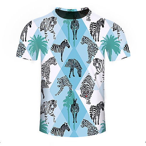 

Men's Short Sleeve Running Shirt Tee Tshirt Top Cotton Breathable Moisture Wicking Soft Gym Workout Running Walking Jogging Sportswear Plus Size Light Blue Activewear Micro-elastic