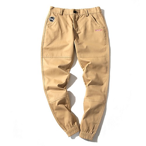 

Men's Basic Slim Chinos Pants - Solid Colored Black Army Green Khaki US36 / UK36 / EU44 / US38 / UK38 / EU46 / US40 / UK40 / EU48