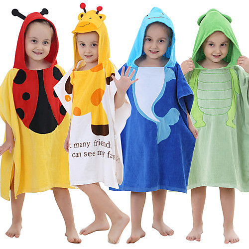 

Kid's Bathrobe Oodie Shark Anime Onesie Pajamas Flannelette Yellow / Red / Green Cosplay For Boys and Girls Animal Sleepwear Cartoon Festival / Holiday Costumes