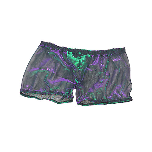 

Men's Mesh Boxers Underwear - Normal Low Waist Rainbow One-Size