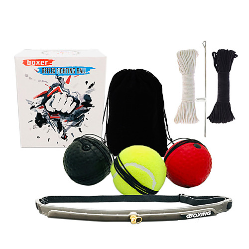 

Boxing Reflex Ball For Taekwondo Boxing Boxing Stress and Anxiety Relief Silicon Adults' - Black