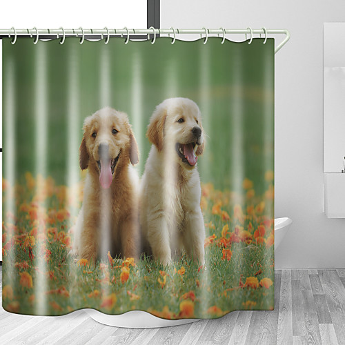 

Bathroom Shower Curtains & Hooks Rainbow Neoclassical Polyester Waterproof
