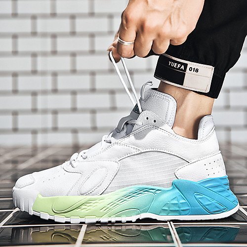 

Men's Spring & Summer / Fall & Winter Casual Daily Trainers / Athletic Shoes Mesh White / Black / Orange