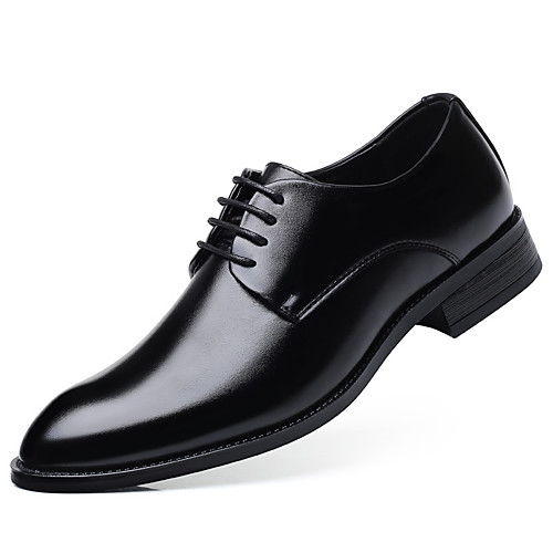 

Men's Summer / Fall Classic / Casual Daily Office & Career Oxfords PU Non-slipping Wear Proof Black / Brown