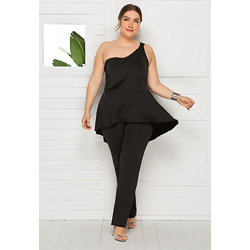 

Women's Black Jumpsuit Onesie, Solid Colored M L XL