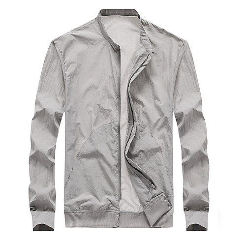 

Men's Hiking Skin Jacket Hiking Jacket Summer Outdoor Waterproof Sunscreen Breathable Quick Dry Jacket Hoodie Top Running Hunting Fishing White / Black / Pink / Grey / Royal Blue