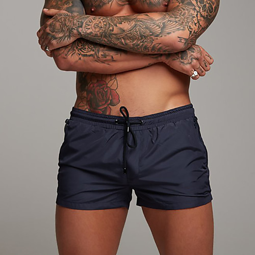 

Men's Sporty Basic Quick Dry Slim Sweatpants Shorts Pants Solid Colored Sporty Drawstring Black Red Army Green / Summer