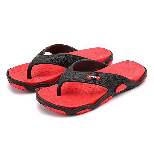 

Men's Summer Daily Slippers & Flip-Flops PVC Non-slipping Red / Orange / Green