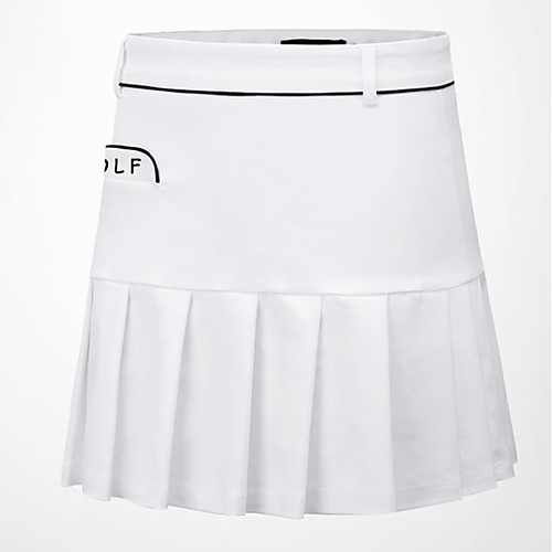 

Women's Golf Skirt Solid Color UV Resistant Soft Sweat-wicking Autumn / Fall Spring Summer Athleisure Outdoor / Cotton / Stretchy