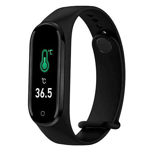 

M4PT Unisex Smartwatch Smart Wristbands Android iOS Bluetooth Waterproof Sports Thermometer Exercise Record Health Care Pedometer Call Reminder Activity Tracker Sleep Tracker Sedentary Reminder