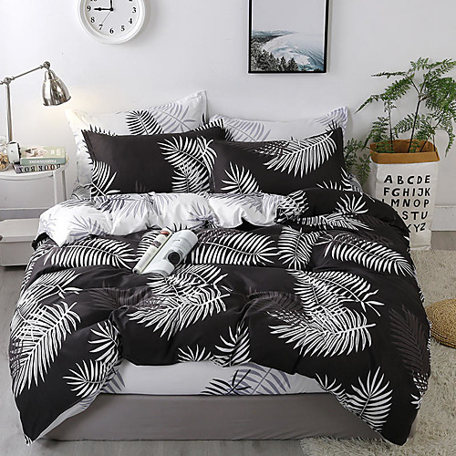 

Classic bedding set 4 size geometric printing summer bed linen 4pcs/set duvet cover set Pastoral bed sheet AB side duvet cove