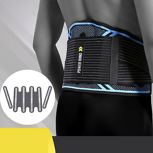 

Back Brace Back Support / Lumbar Support Belt Waist Trimmer / Sauna Belt for Running Fitness Gym Workout Adjustable Compression Breathable Tummy Fat Burner Sweat Out Men's Women's Nylon Emulsion 1