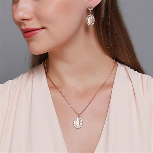 

Women's Jewelry Set Bridal Jewelry Sets 3D Precious Fashion Gold Plated Earrings Jewelry Gold For Christmas Wedding Party Evening Gift Formal 1 set