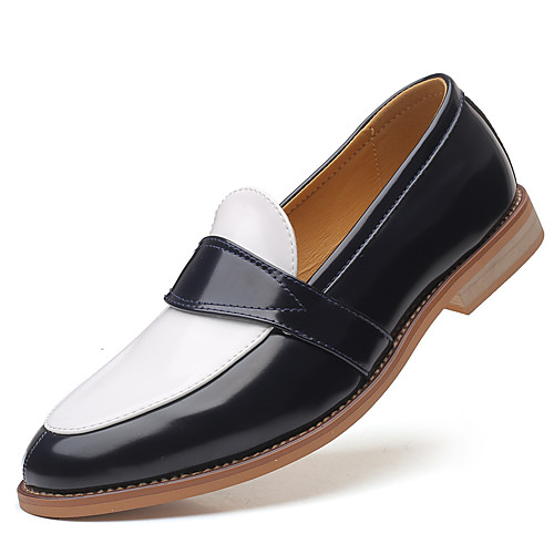 

Men's Summer / Fall Classic / Casual Daily Office & Career Loafers & Slip-Ons PU Non-slipping Wear Proof Yellow / Blue / Brown Color Block