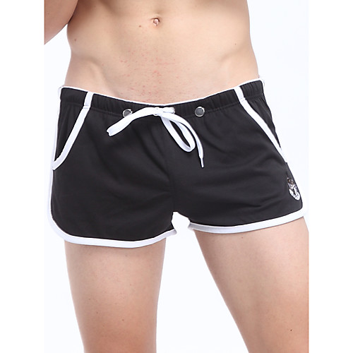 

Men's Basic Army Green Blue White Boy Leg Bottoms Swimwear Swimsuit - Color Block Breathable M L Army Green