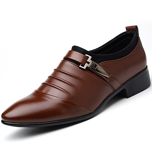 

Men's Spring & Summer / Fall & Winter Classic / British Daily Outdoor Oxfords Walking Shoes Leather Breathable Wear Proof Dark Brown / White / Black