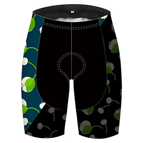 

21Grams Men's Cycling Shorts Bike Shorts Pants Padded Shorts / Chamois Quick Dry Breathable Sports Patchwork Floral Botanical Black / Blue Mountain Bike MTB Road Bike Cycling Clothing Apparel Bike