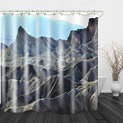 

Bathroom Shower Curtains & Hooks Rainbow Neoclassical Polyester Waterproof