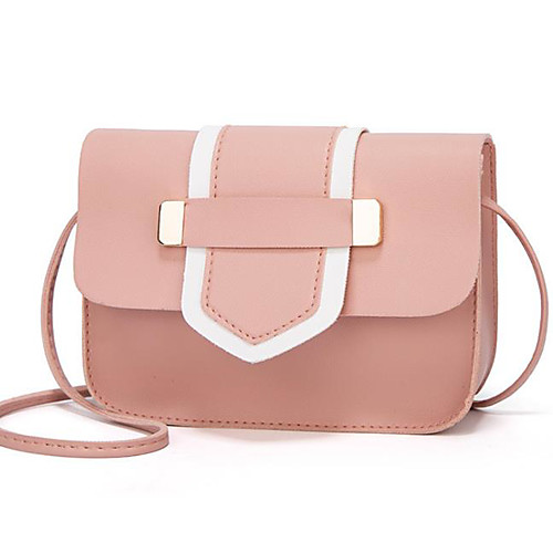 

Women's Zipper PU Crossbody Bag Blushing Pink / Red / Brown