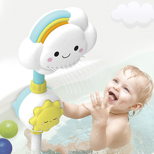 

Multi-directional Baby Rainbow Shower Children Kids Bath Cloud Flower Spray Water Shower Head Tub Faucet Bathroom Funny Toys