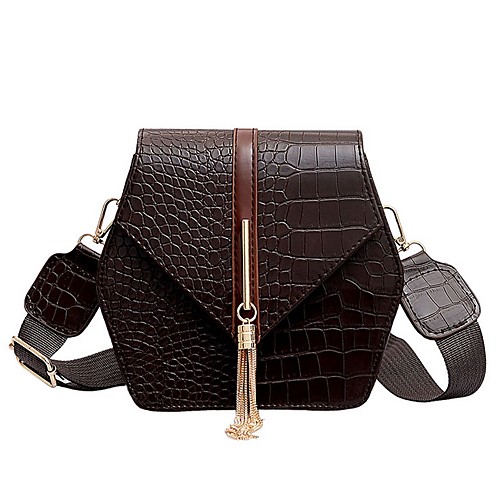 

Women's PU Crossbody Bag Solid Color Brown / Black / Coffee