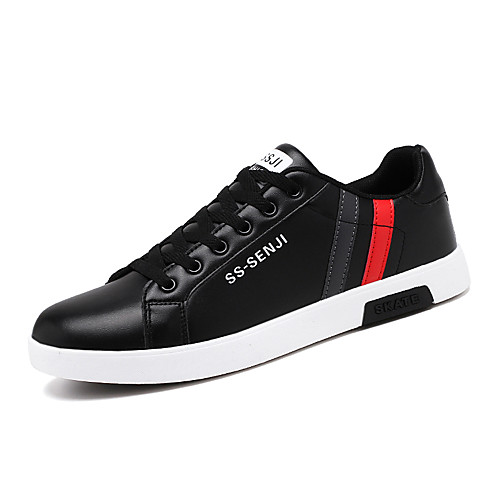 

Men's Spring & Summer / Fall & Winter Classic / British Daily Outdoor Sneakers Walking Shoes Leather Breathable Wear Proof White / Black / Royal Blue