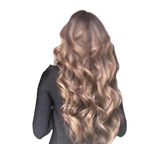 

Synthetic Wig Matte Body Wave Middle Part Wig Very Long sepia Synthetic Hair 26 inch Women's Sexy Lady curling Waterfall Brown