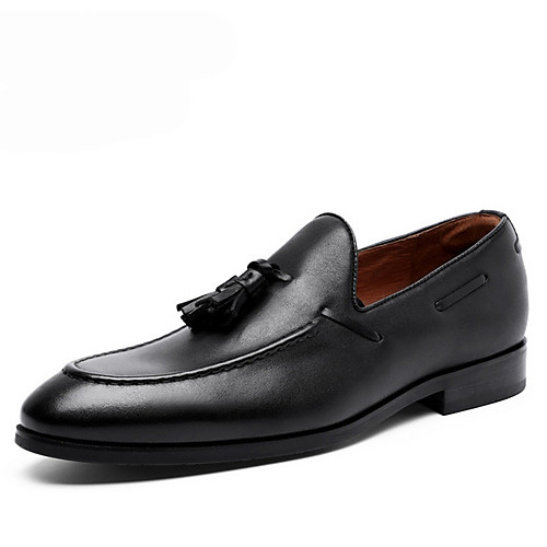 

Men's Spring & Summer Classic Daily Loafers & Slip-Ons PU Black
